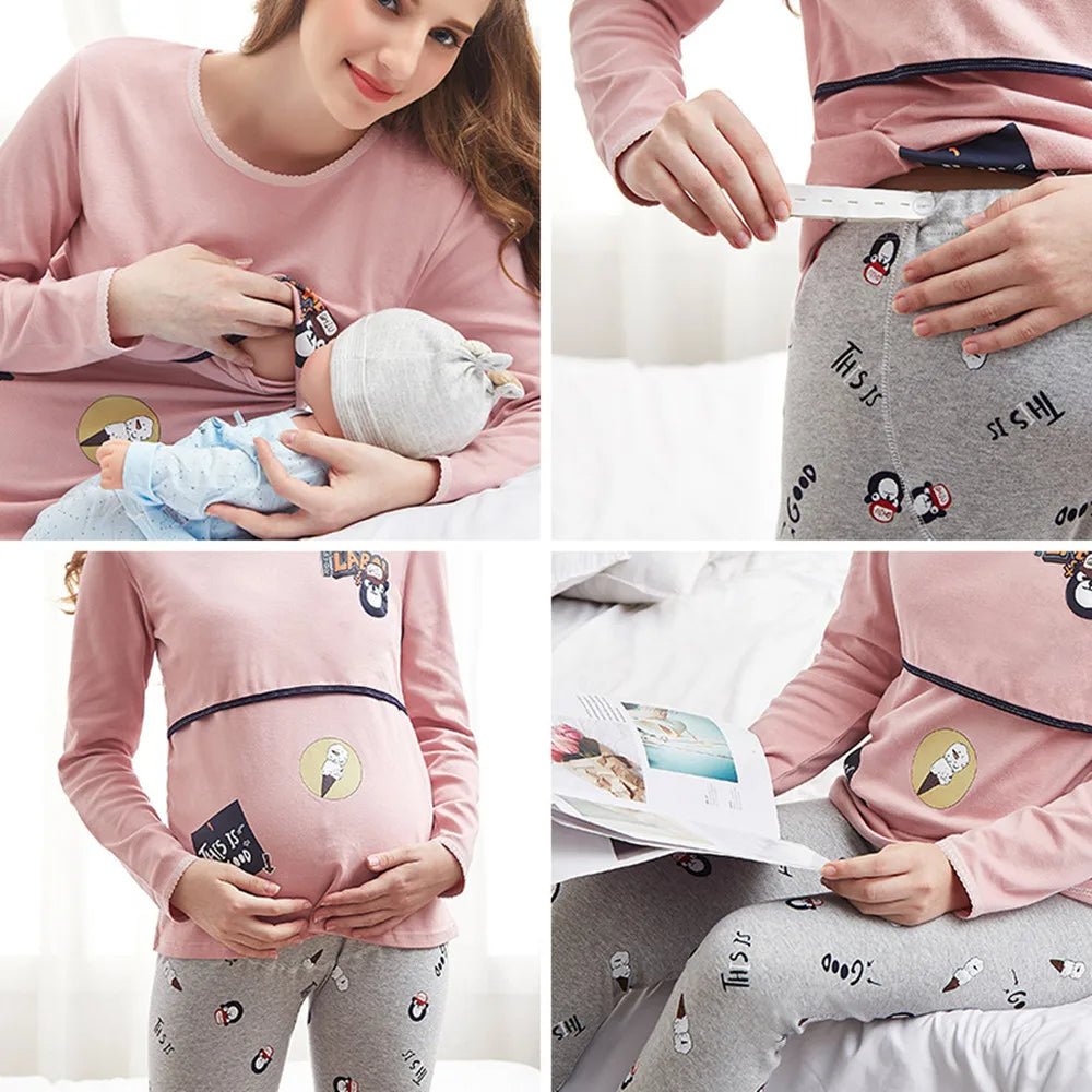 Zwangerschaps Pyjama Zacht en Comfortabel voor Dames