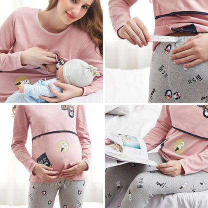 Zwangerschaps Pyjama Zacht en Comfortabel voor Dames