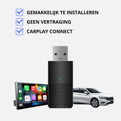 Draadloze Carplay Adapter voor Apple en Android
