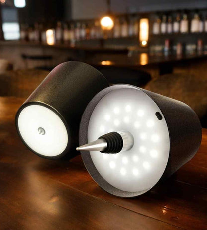 Unieke Fleslamp van Glazen Fles met Lampje Binnenin