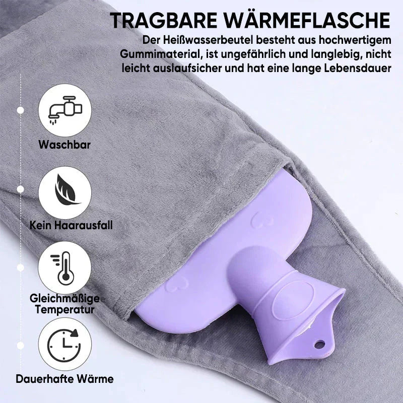Pluche Warmwaterkruik Herbruikbaar met Heupkussen Warmte
