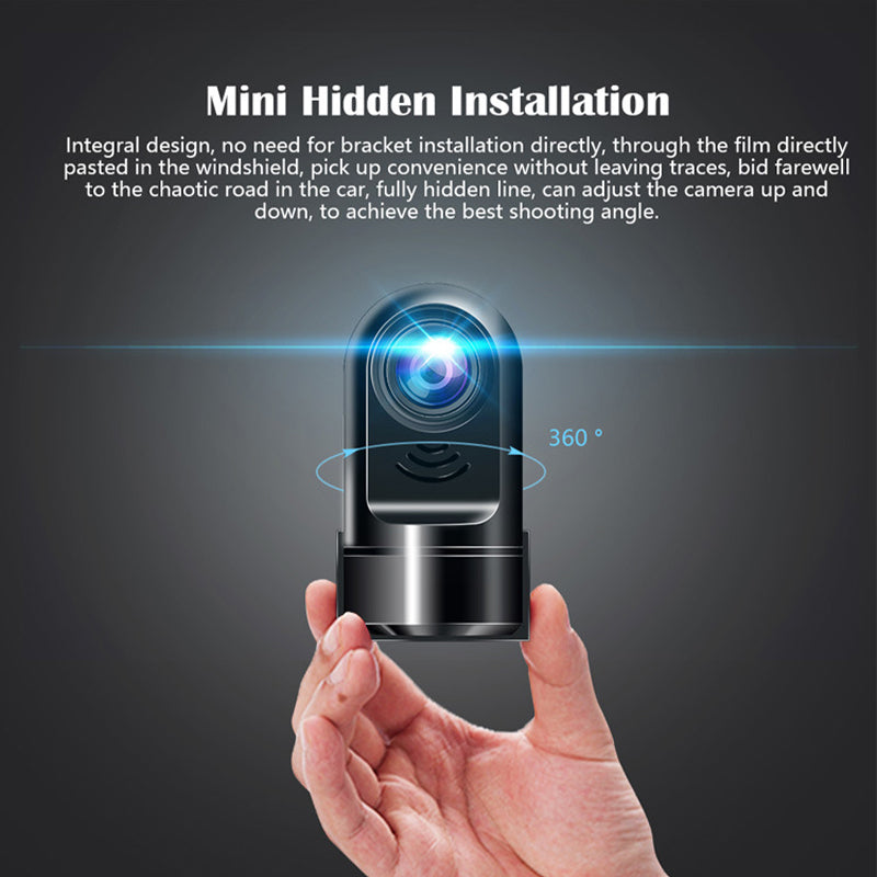 Mini Dashcam 1080P HD ADAS 360° Draaien