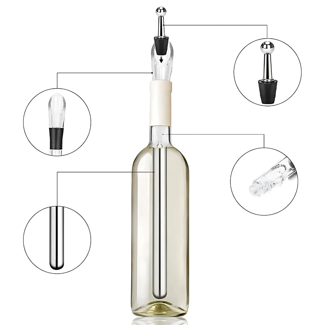 Wijnkoelstick Luxe Design voor Perfecte Wijntemperatuur