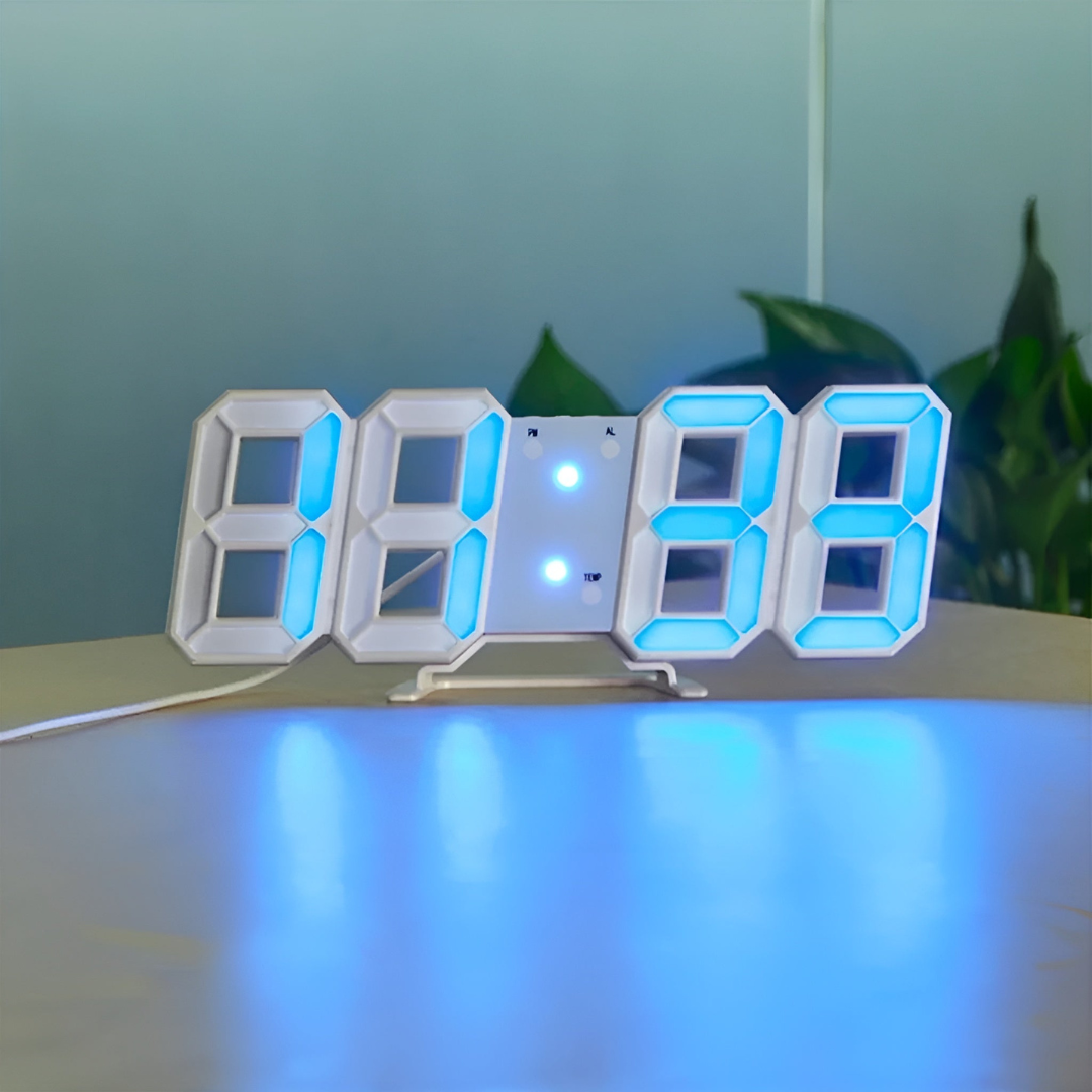 LED Wandklok 3D Digitale Moderne Design