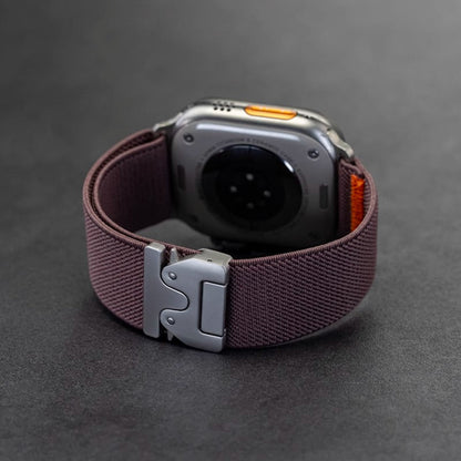 Stretchband voor Apple Watch - Luxe Nylon Band Comfortabel en Stijlvol
