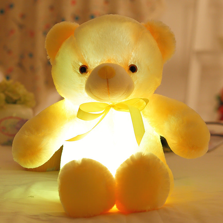 LED Teddybeer Pluche Speelgoed Kleurrijk Licht