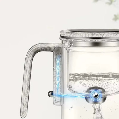 Magnetische Theepot Glazen Deluxe met One-Click Scheider