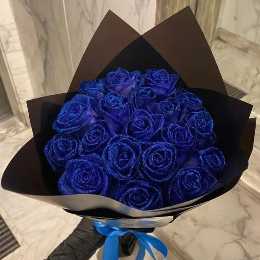 Eeuwige Rozen Bloem Arrangement Glinsterend