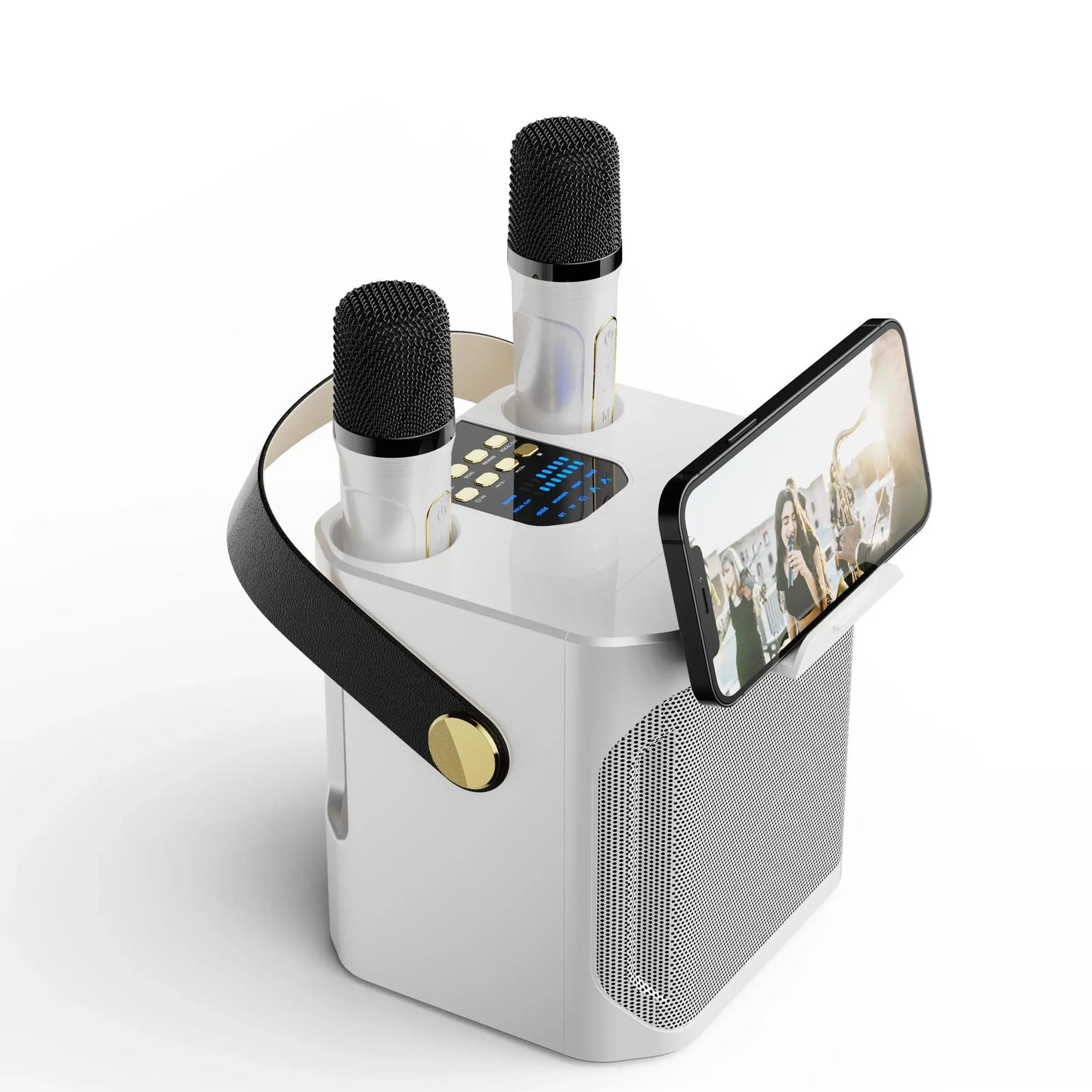 Draadloze Karaoke Luidspreker Bluetooth met Microfoon en Subwoofer
