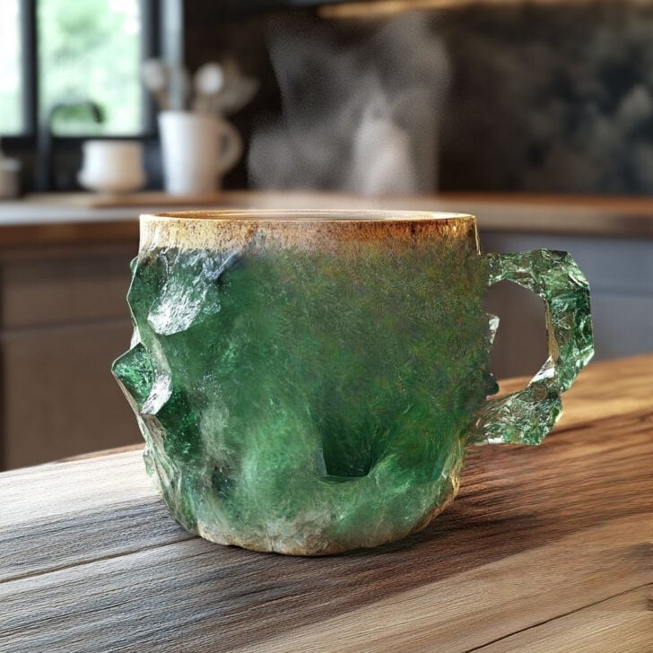 Kristallen Mok Elegant Magisch Ontwerp