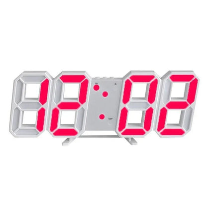 3D LED Wandklok Digitale Klok met Instelbare Verlichting