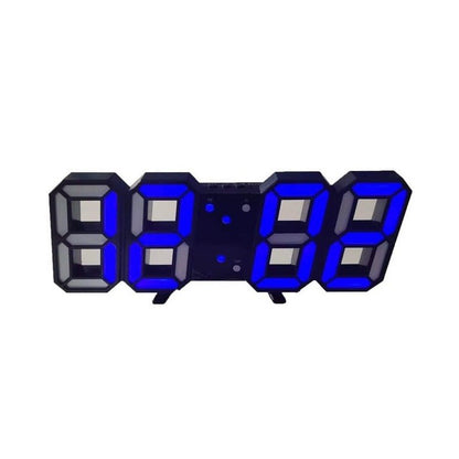 LED Wandklok 3D Digitaal Dimbaar Modern Design