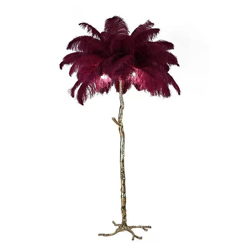 Nordic Vloerlamp met Struisvogelveren Luxe Design