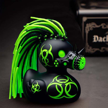 Cyberpunk Eend Ornament Donker Futuristisch Design