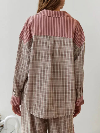 Zachte Katoenen Pyjama Set voor Vrouw Tweedelig Comfortabel