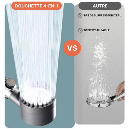 4-in-1 hogedruk- en zuinige douchekop 2