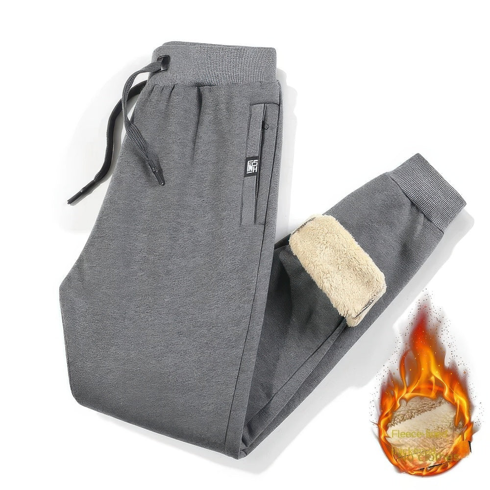 Heren Joggingbroek Fleece Gevoerd Warm en Comfortabel