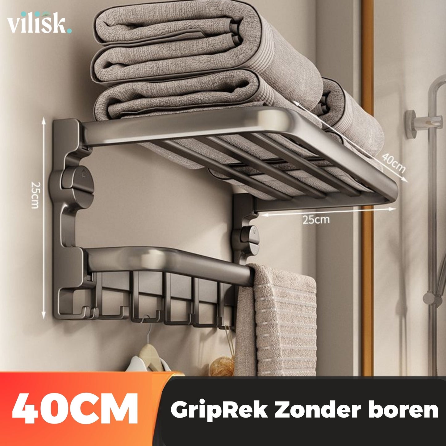 Zwenkarmklem LuxuraGrip Praktisch en Stijlvol zonder Boren
