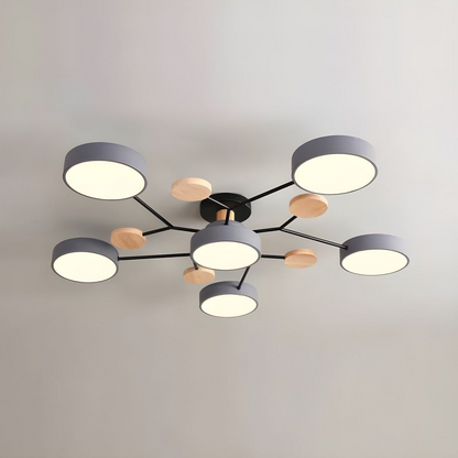 Ronde LED Plafondlamp Modern Woonkamer Lamp Dimbaar