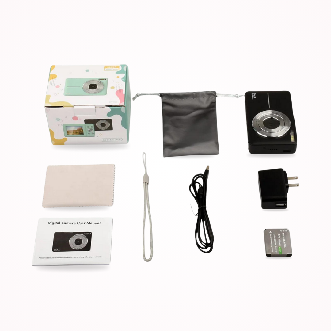 Retro Digitale Camera 1080p Lichtgewicht en Draagbaar