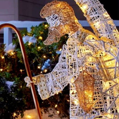 Kerstornament LED Verlicht Heilige Familie voor Tuin en Terras