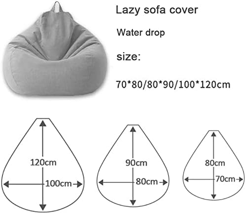 Bean Bag Hoes Ergonomisch Stijlvol - 80x90 cm en 100x120 cm