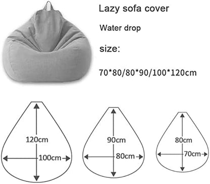 Bean Bag Hoes Ergonomisch Stijlvol - 80x90 cm en 100x120 cm