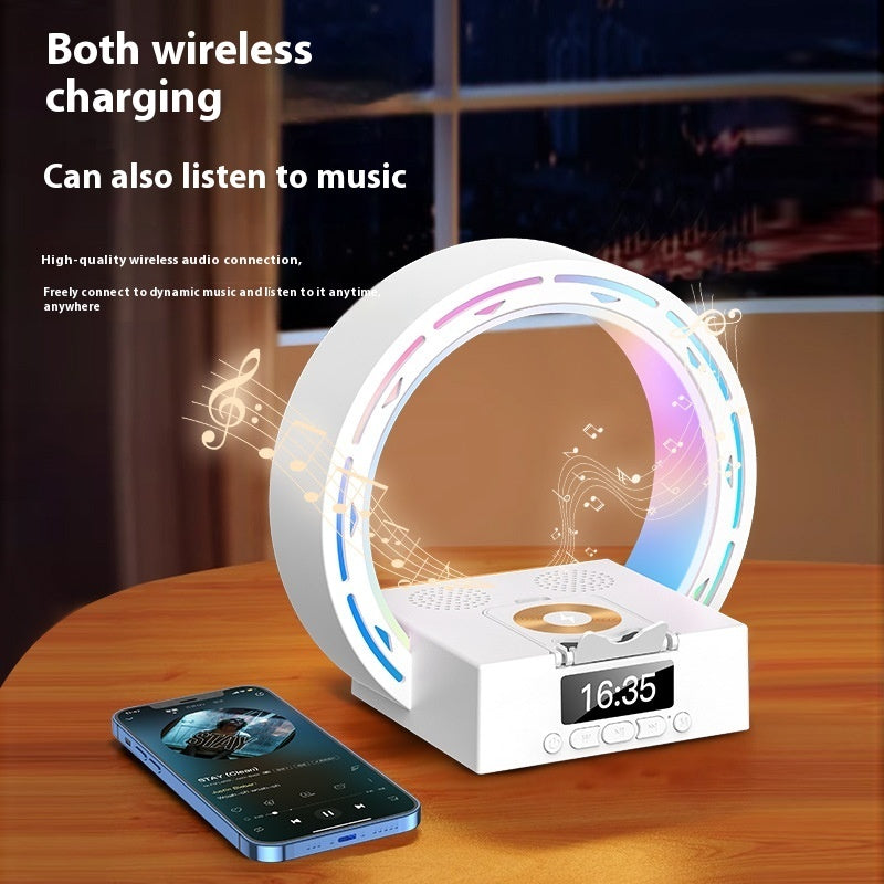 Bluetooth Luidspreker Lamp met Oplaadstation en Wekker