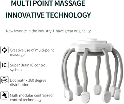 Hoofdmassageapparaat LuxAura voor Ontspanning en Verlichting