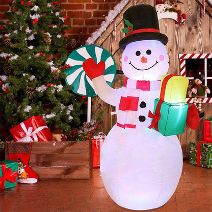 Kerstversiering met Verlichting - Sneeuwman of Kerstboom Ornament