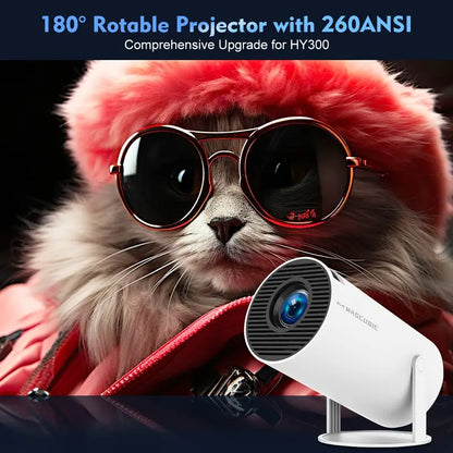 Compacte 4K Mini Projector met Android 11 en Wi-Fi 6