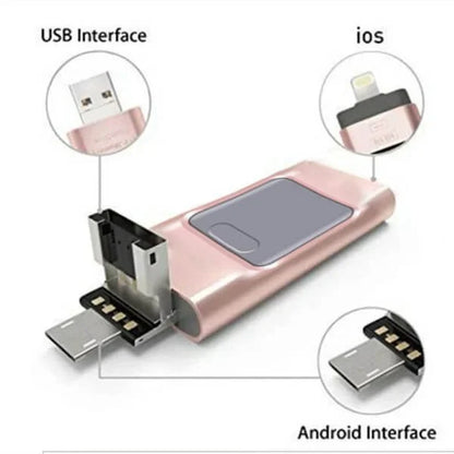 USB Flash Drive 4 in 1 Met USB C en OTG