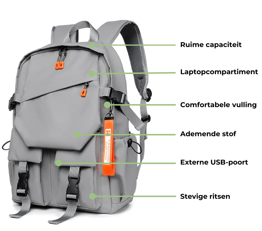 Waterdichte Rugzak Comfortabel voor Reizen en Sport