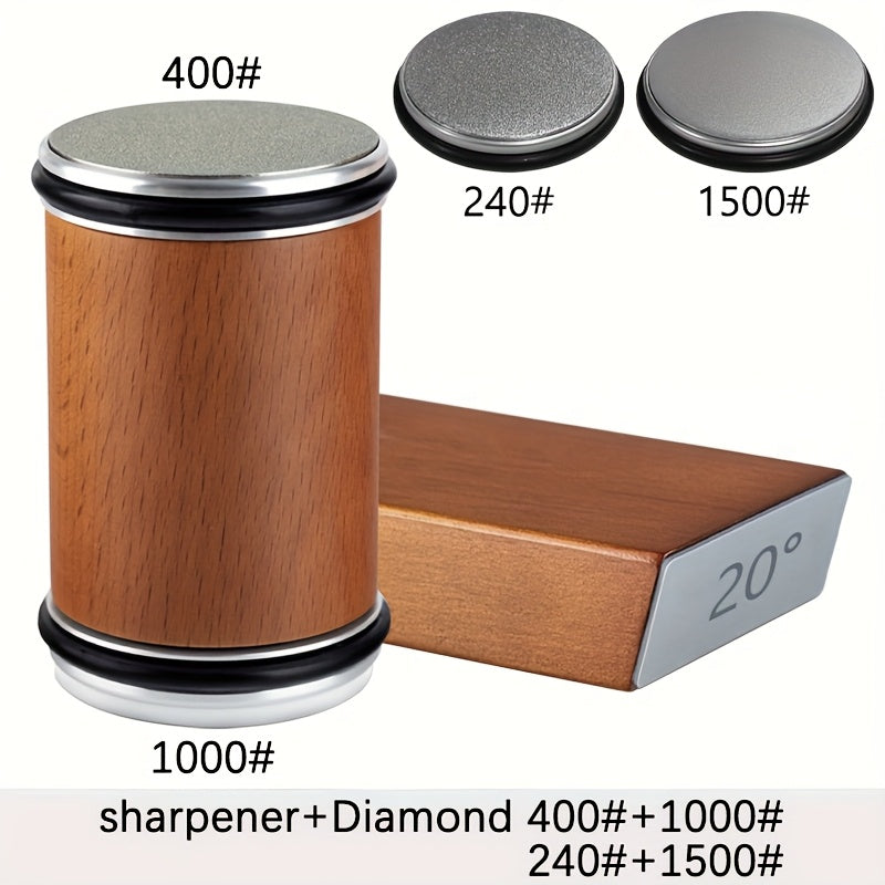 Slijpsteenset met Magnetische Houder voor Hout en Metaal 15° en 20°
