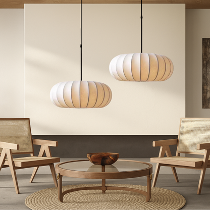 Zijden Hanglamp E27 Pendellamp Moderne Sfeerlamp