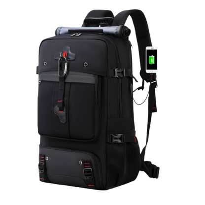 Waterdichte Reistrugzak 50L met USB-Aansluiting - Velinix