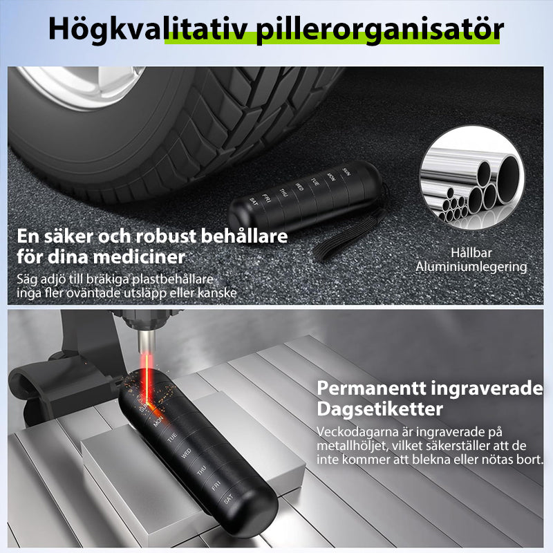 Reisdraagbare Pillendoos 7 Dagen Waterproof