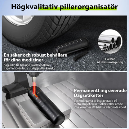 Reisdraagbare Pillendoos 7 Dagen Waterproof