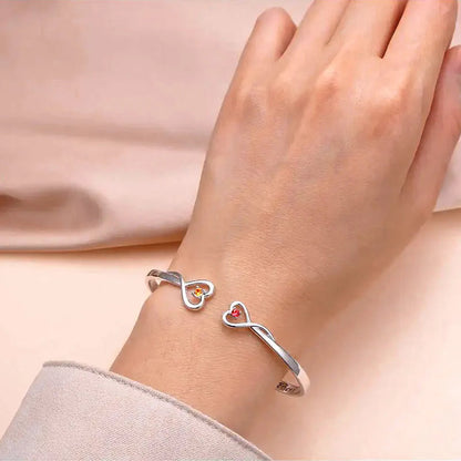 Moeder Dochter Armband Zilver Kado Liefde