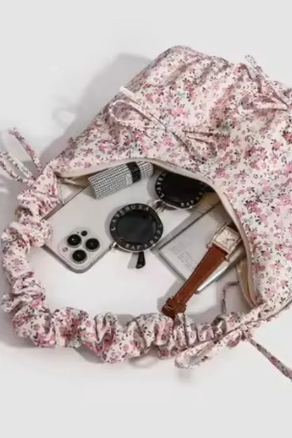 Dames Handtas Bloemenprint Polyester Eén Maat