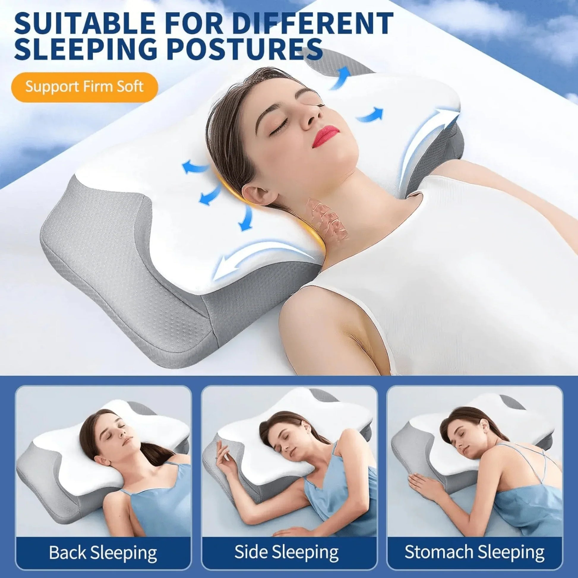 Butterfly™ – Orthopedisch Nekkussen voor Nekklachten en Comfortabel Slapen-5