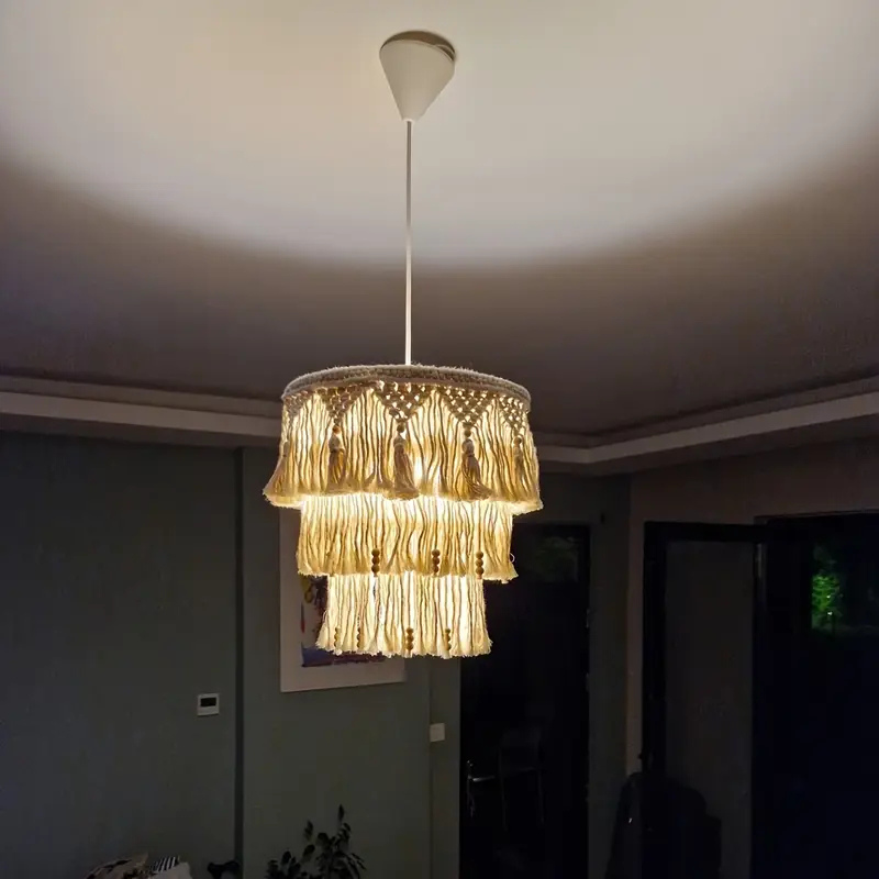 Handgeweven Wandtapijt Lampenkap Scandinavisch Design Hanglamp