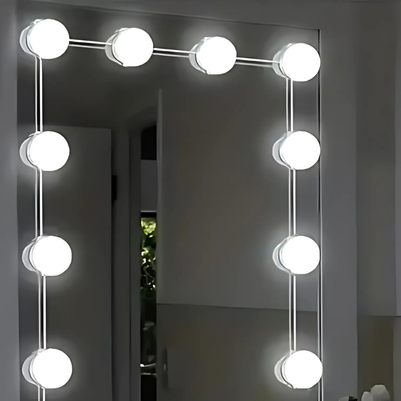 LED Makeup Spiegel Verlichting met Dimbare Lichtbollen