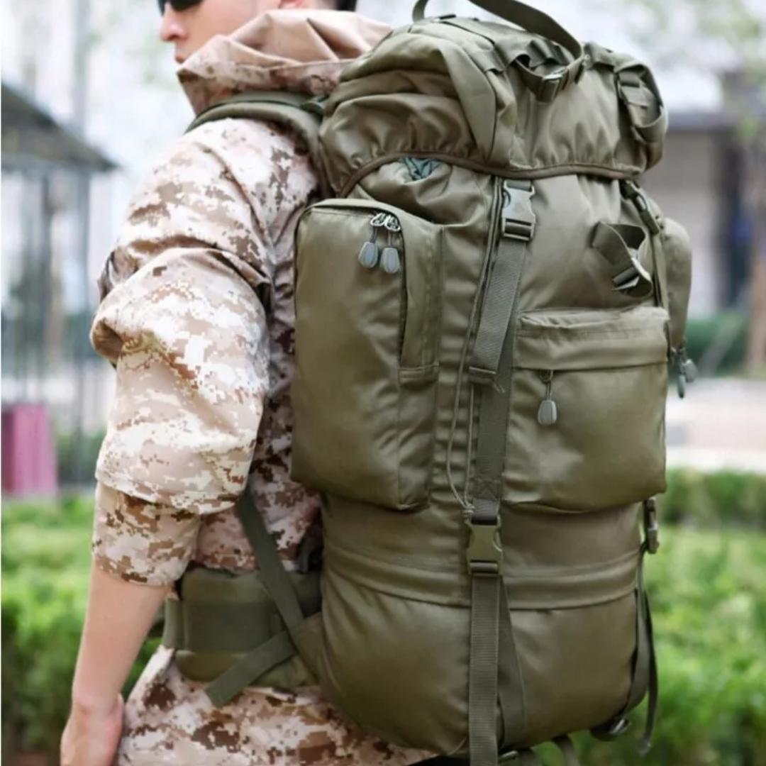 Grote Waterbestendige Rugzak 70L voor Backpacken en Reizen