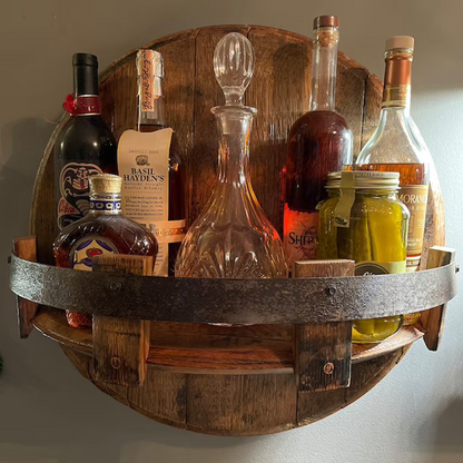 Whiskey Vat Houten Regal voor Bourbon Fles