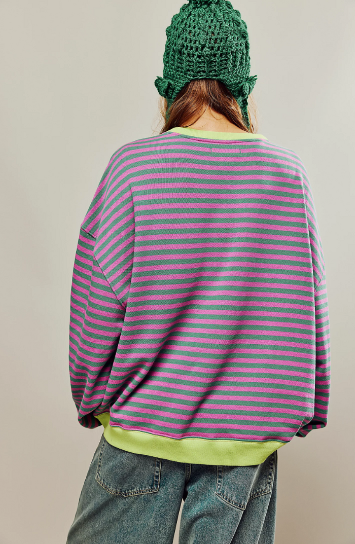 Zarina – Gestreepte Sweatshirt voor Dames – Relaxed & Trendy