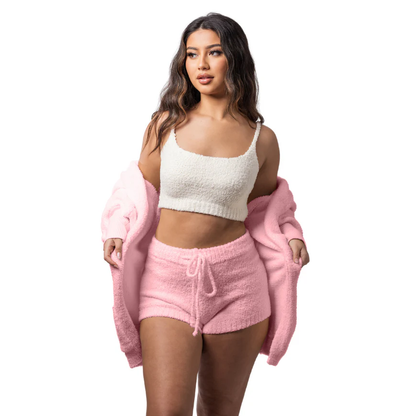 Zachte Pyjama Set voor Vrouw Comfortabel en Chique