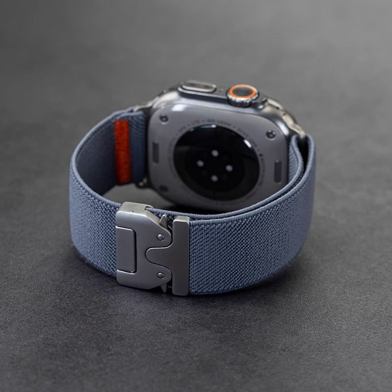 Stretchband voor Apple Watch - Luxe Nylon Band Comfortabel en Stijlvol