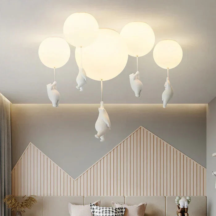 Kinder Plafondlamp Beer en Ballon Cloud Bear Speelkamer
