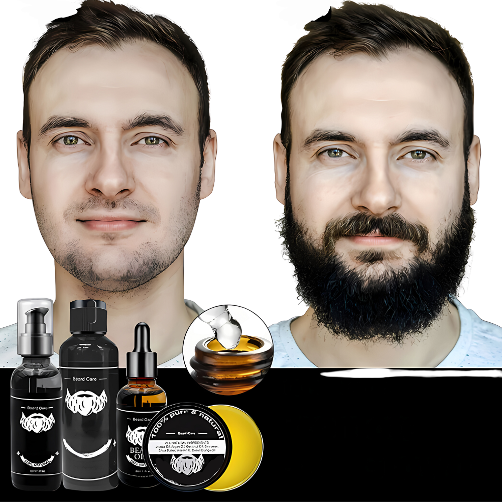 Baardverzorgingsset Compleet voor Mannen met Olies en Wax